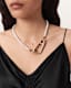 Pearl Carabiner Clasp Necklace