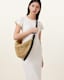 Half Moon Waxed Cotton Shoulder Bag