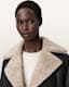 Sola Oversized Shearling Biker Jacket