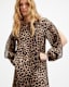 Jane Leopard Print Maxi Cover Up Dress