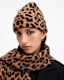Lex Leopard Print Brushed Beanie