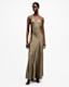 Lili Metallic Panelled Maxi Dress