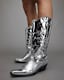 Kacey Metallic Leather Cowboy Boots