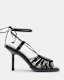 Dina Leather Rope Strappy Heeled Sandals