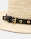 Delilah Straw Fedora Eyelet Hat