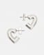 Carys Silver-Tone Heart Earrings
