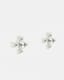 Nova Cross Sterling Silver Stud Earrings