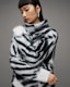 Lock Zebra Print Roll Neck Jumper