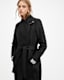 Riley Wrap Around Belted Long Line Coat