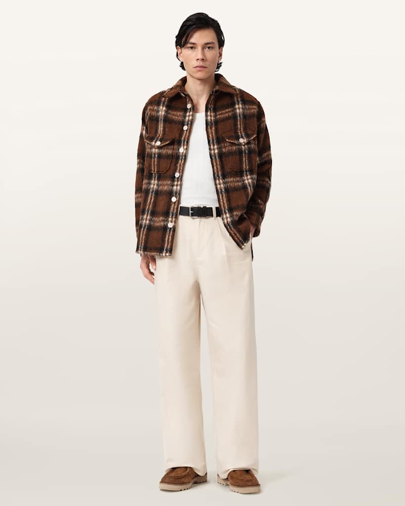 Conway Wide Leg Pleated Trousers