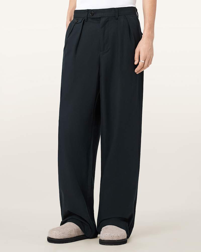 Conway Wide Leg Pleated Trousers