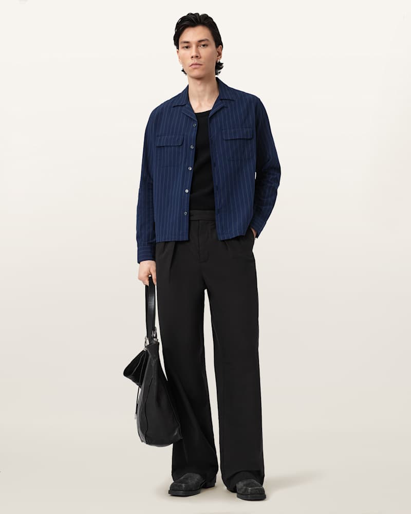 Conway Wide Leg Pleated Trousers