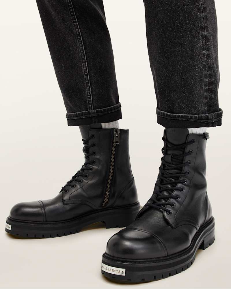 Hank Chunky Leather Boots
