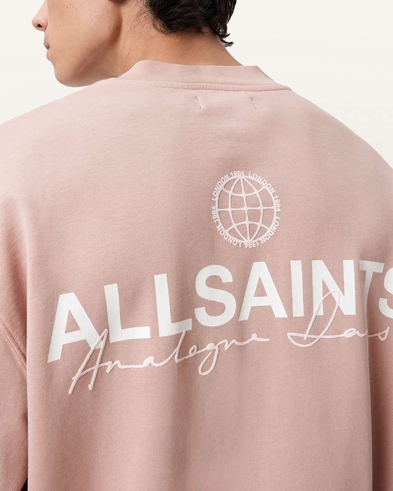 Emblem Crew Neck Cotton Sweatshirt