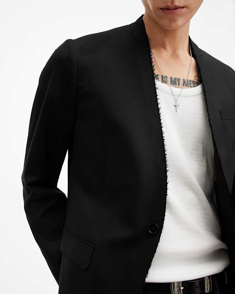 Wren Collarless Slim Fit Blazer