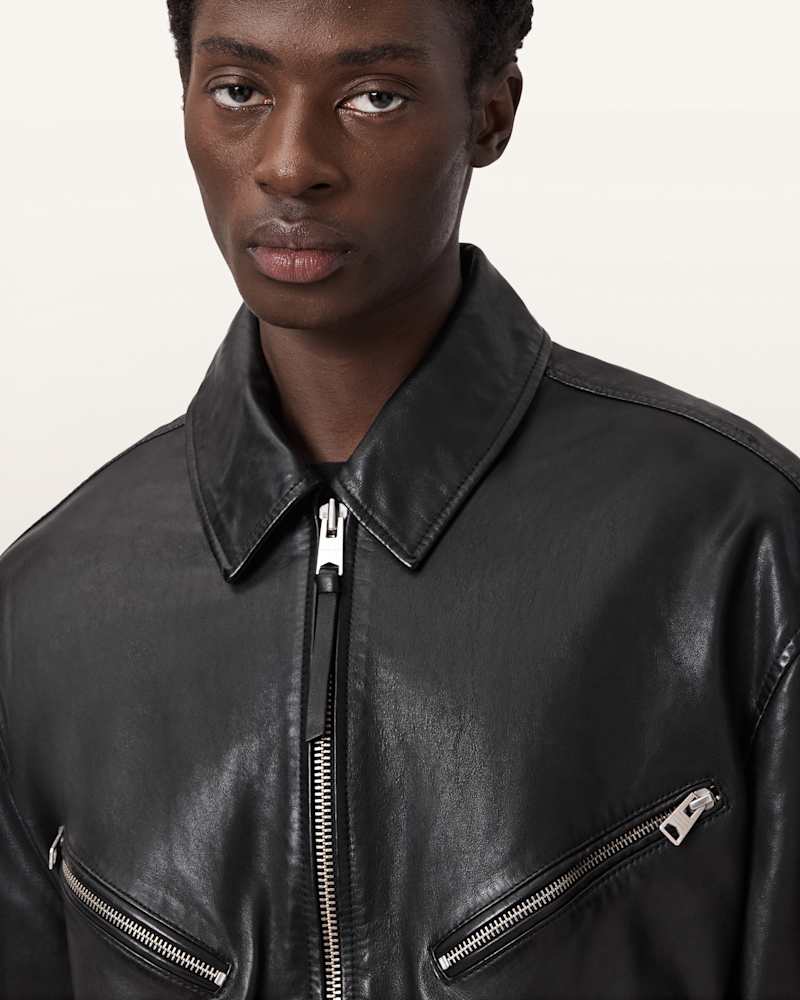 Caon Oversized Leather Jacket