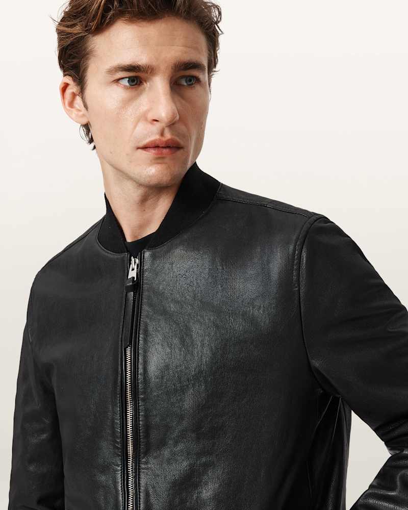Morten Leather Bomber Jacket