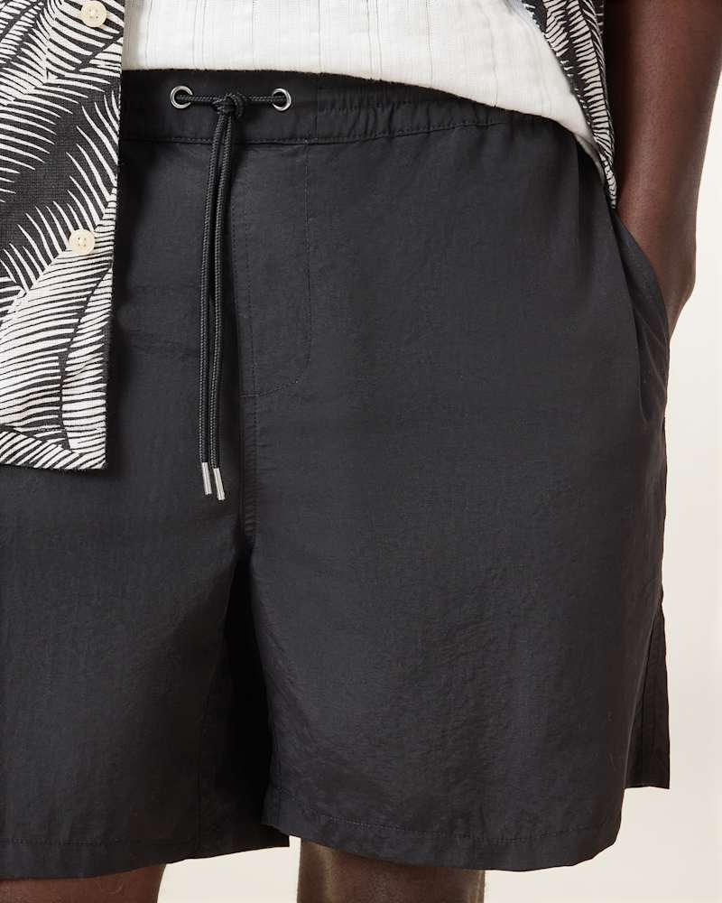 Warden Elastic Waist Ramskull Swim Shorts