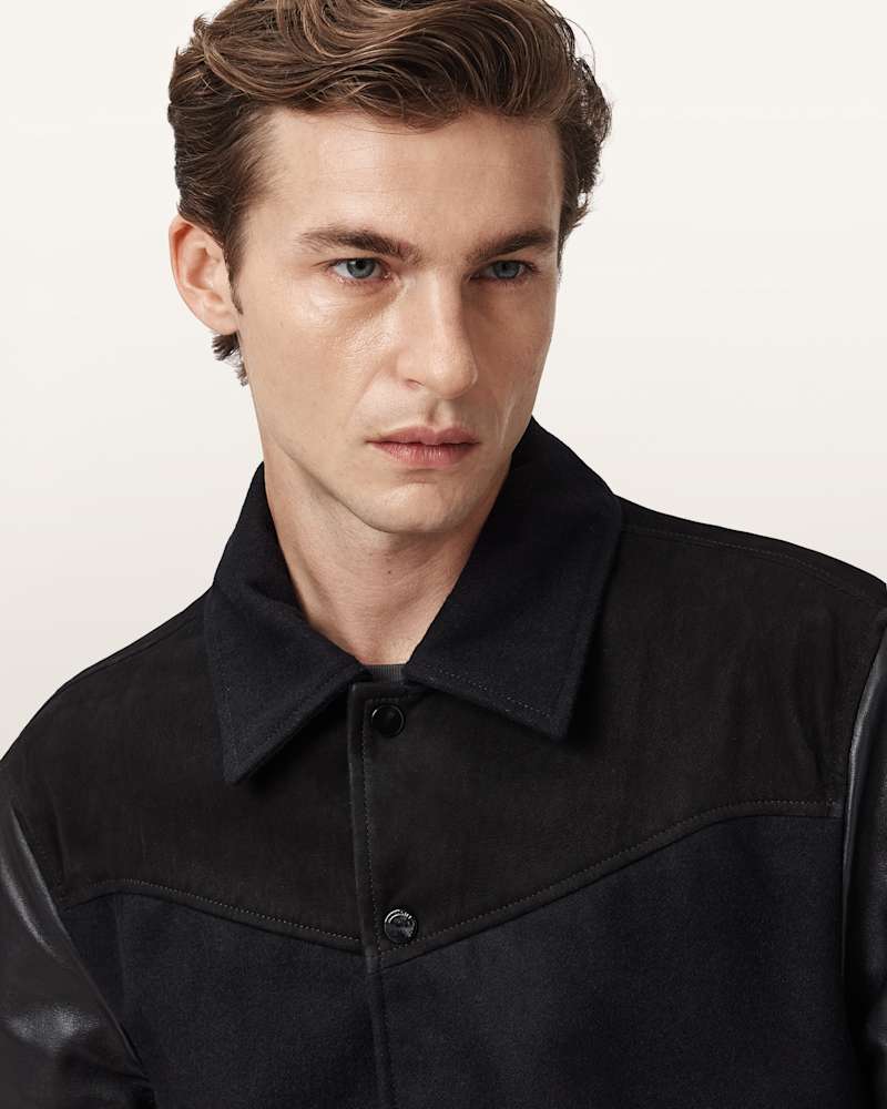 Endleton Leather Bomber Jacket