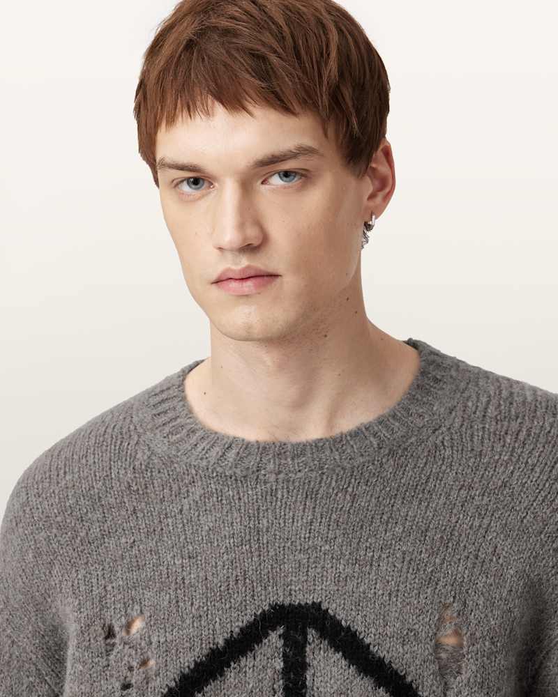 Message Oversized Wool Jumper