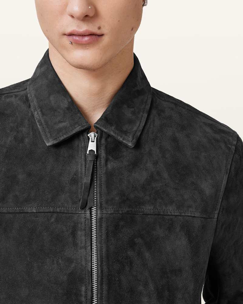 Rashford Suede Ribbed Trim Jacket