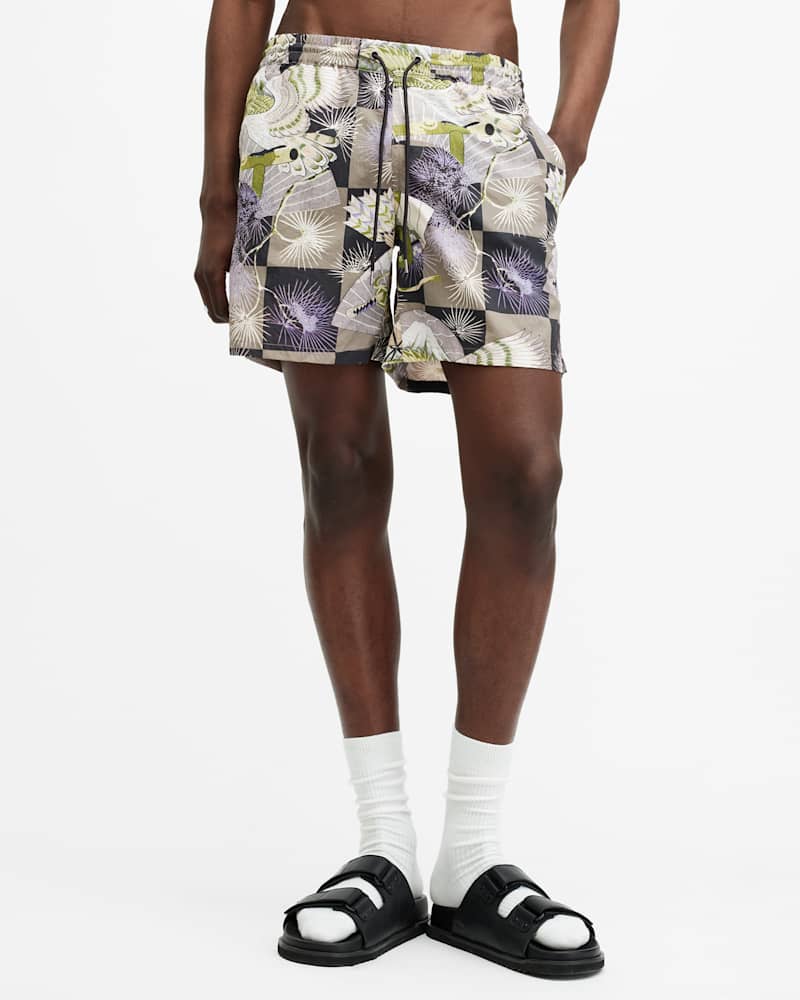 Sebastian Slim Fit Printed Swim Shorts