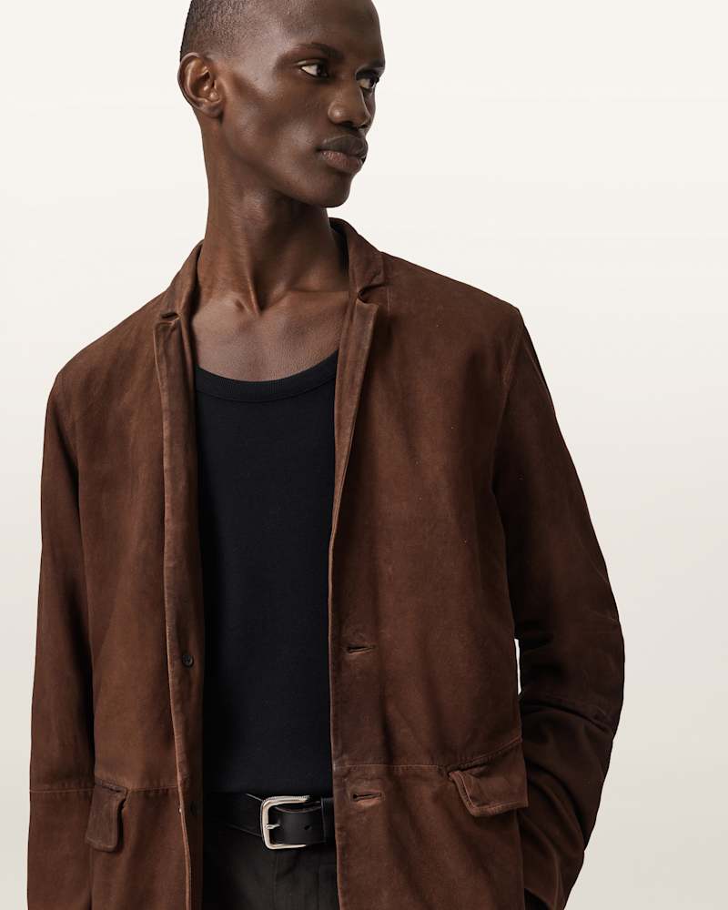 Monet Waxed Suede Blazer