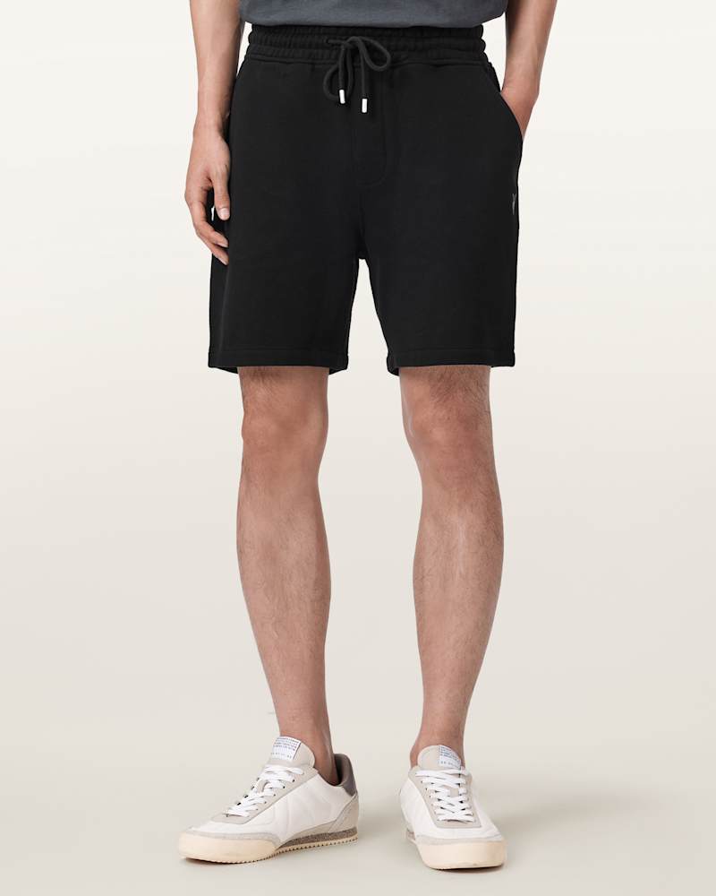 Asher Straight Fit Ramskull Sweat Shorts