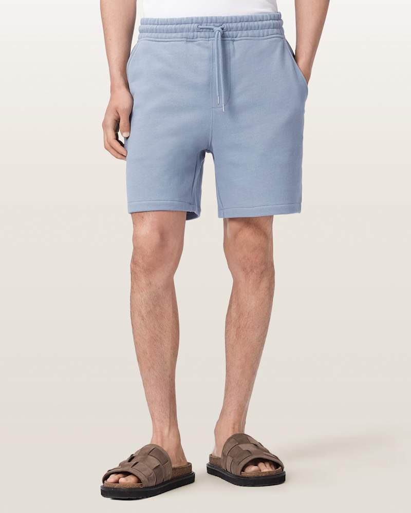 Asher Straight Fit Ramskull Sweat Shorts