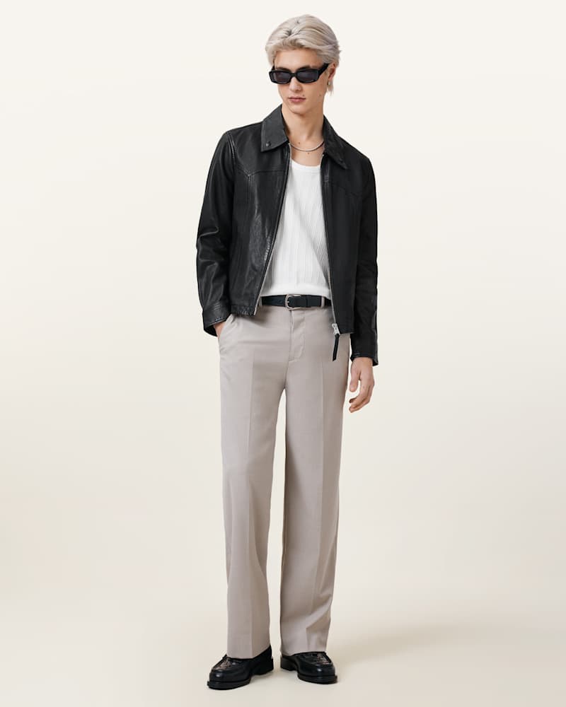 Nellcot Zip Up Leather Jacket