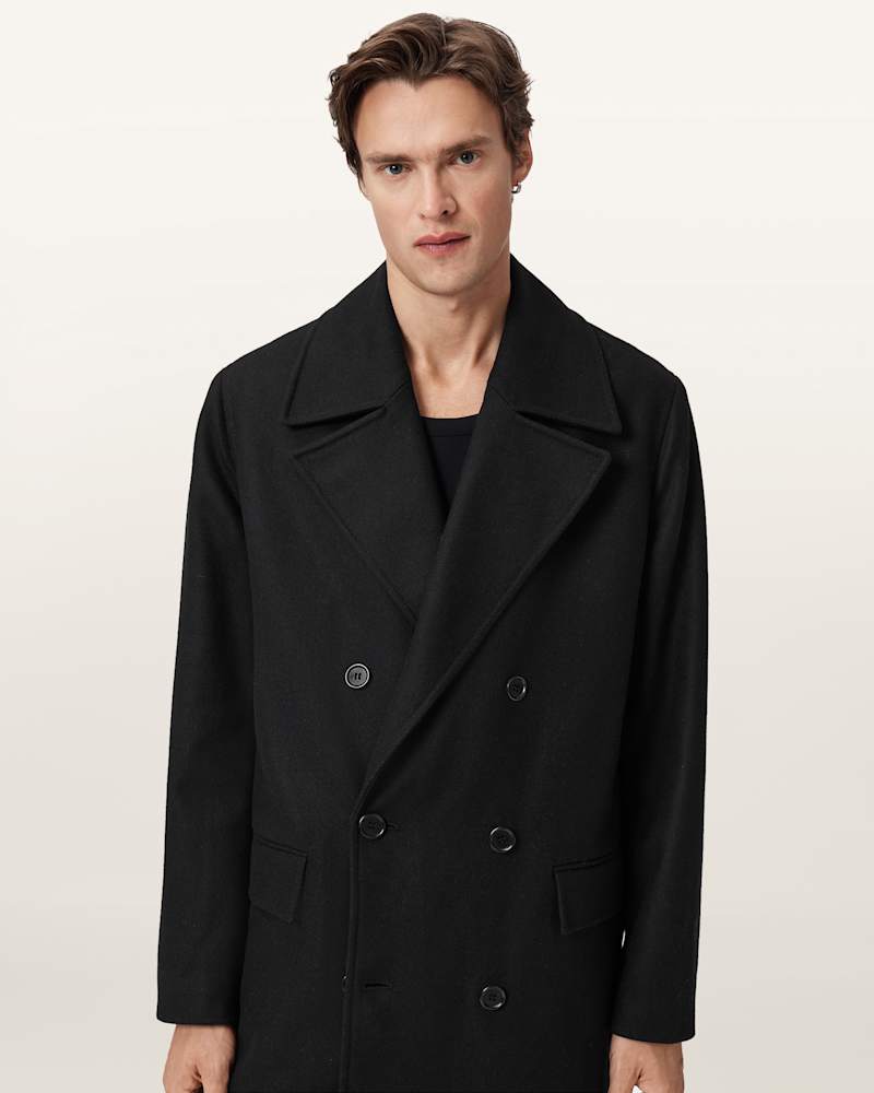 Curran Relaxed Fit Wool Coat