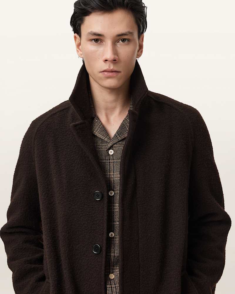 Duke Single Breasted Wool Coat