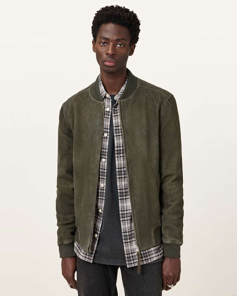 Buckley Suede Bomber Jacket