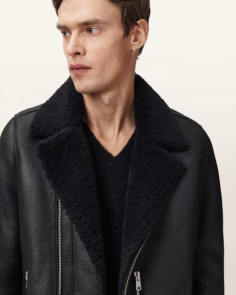 Correz Shearling Biker Jacket