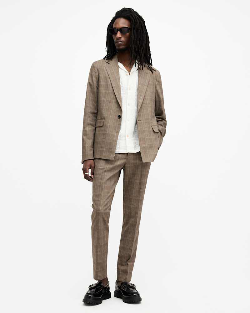 Maffrett Checked Skinny Fit Blazer