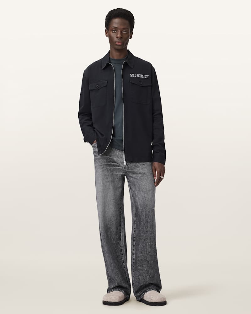 Lenny Illusion Of Denim Wide Leg Trousers