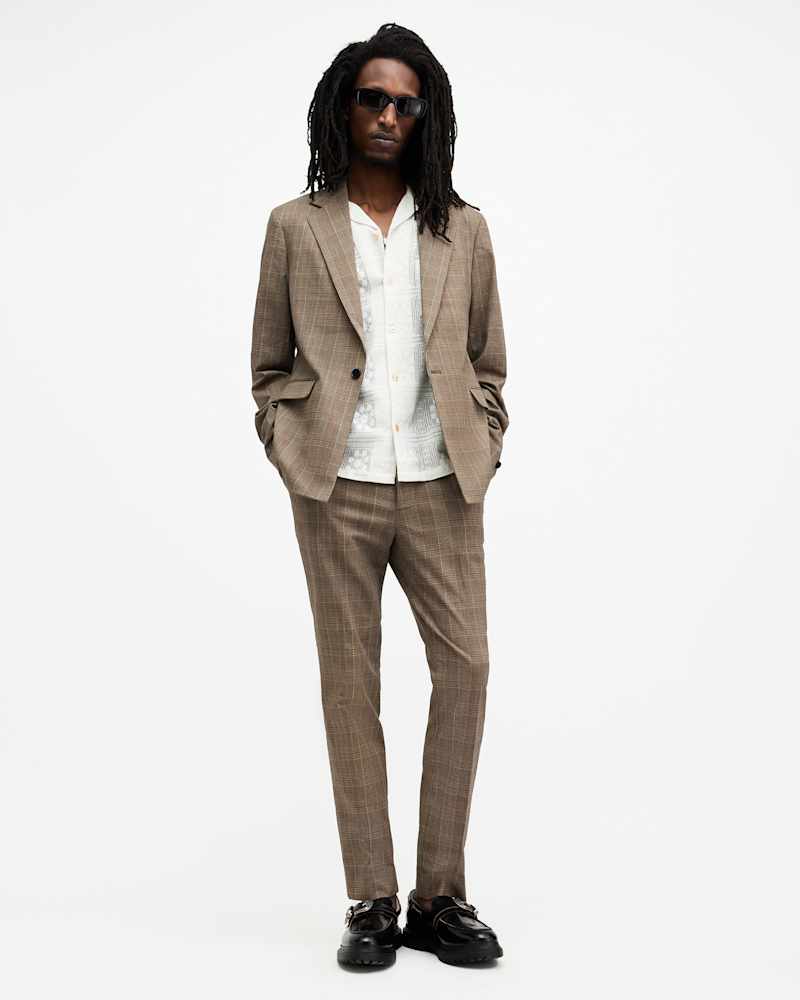 Maffrett Checked Skinny Fit Trousers