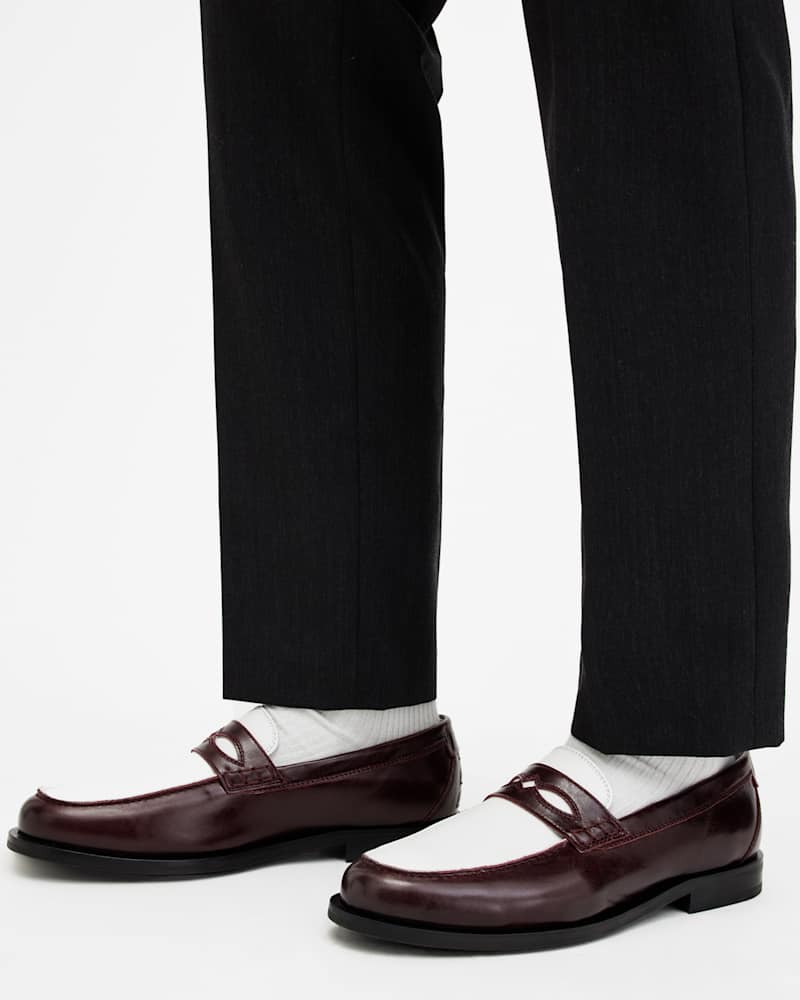 Harmon Western Leather Loafer Shoes