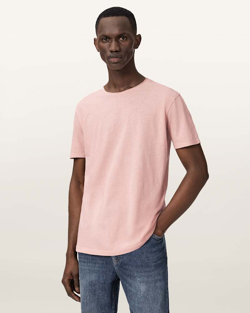 Figure Crew Neck Raw Edge T-Shirt