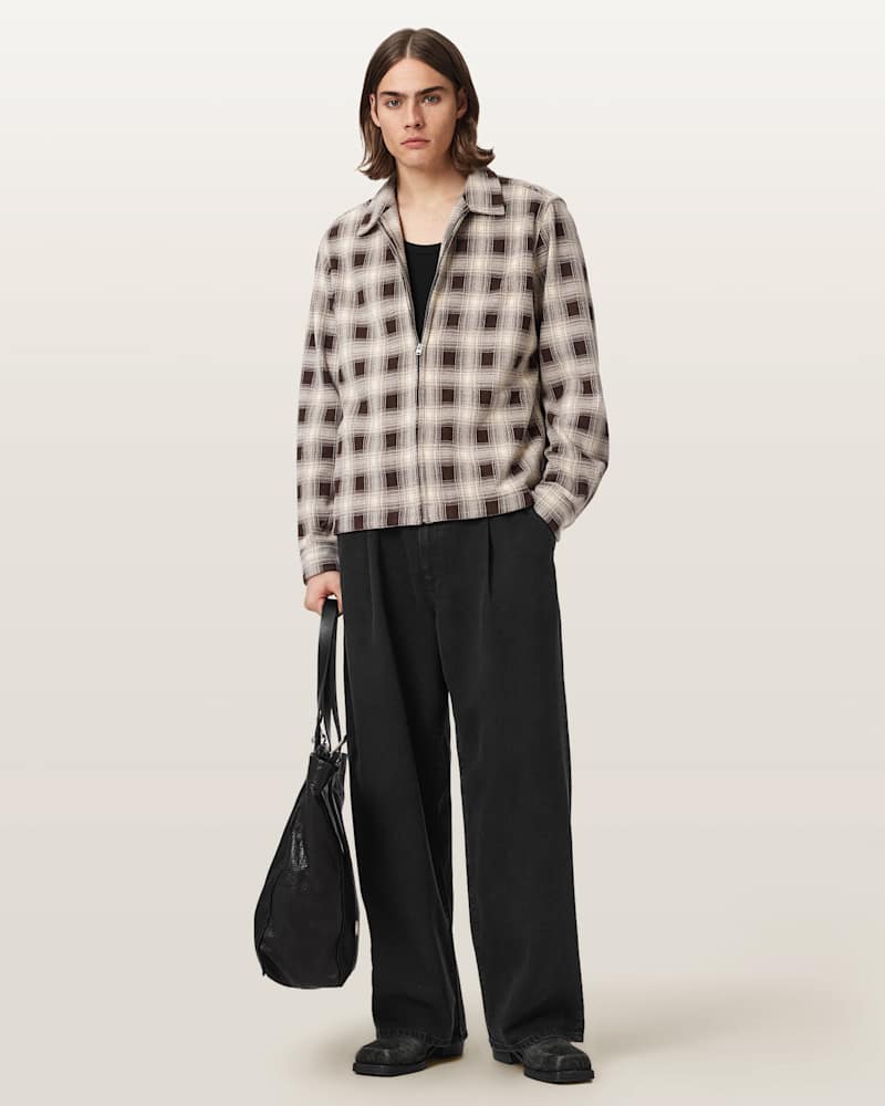 Daze Pleated Wide Leg Jeans