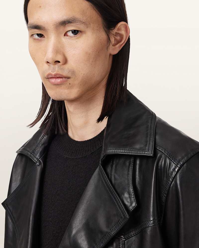 Kellett Leather Trench Coat