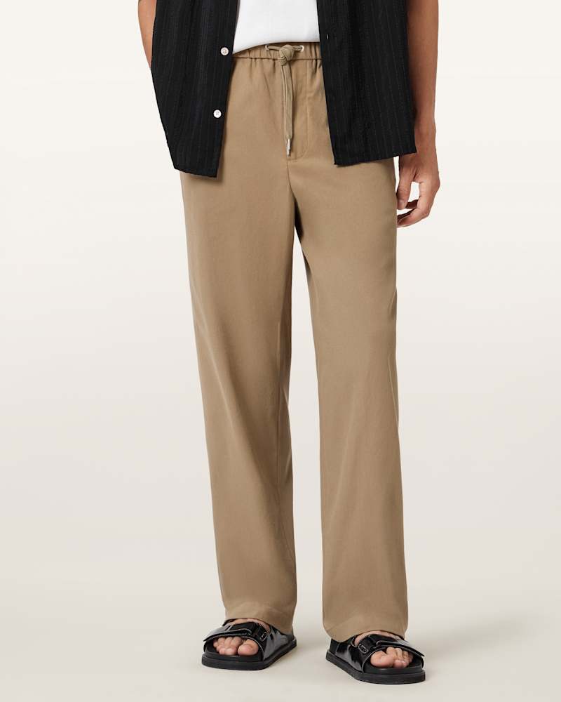 Mori Mid Rise Cotton Trousers