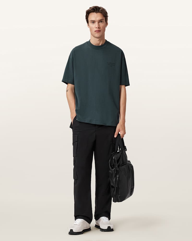 Xander Flocked Logo Oversized T-Shirt 