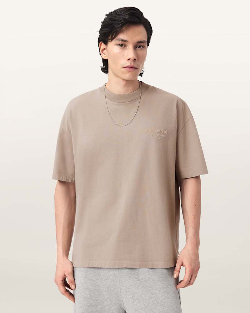 Xander Flocked Logo Oversized T-Shirt 