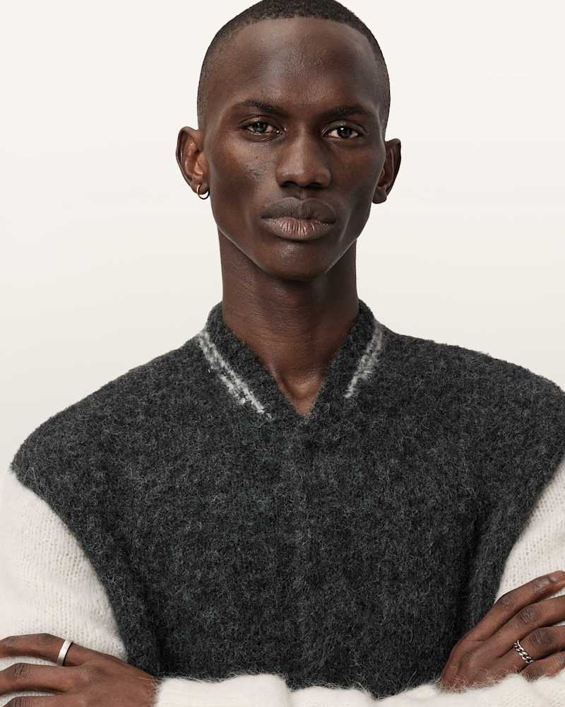 Jaque Oversized Varsity Cardigan 