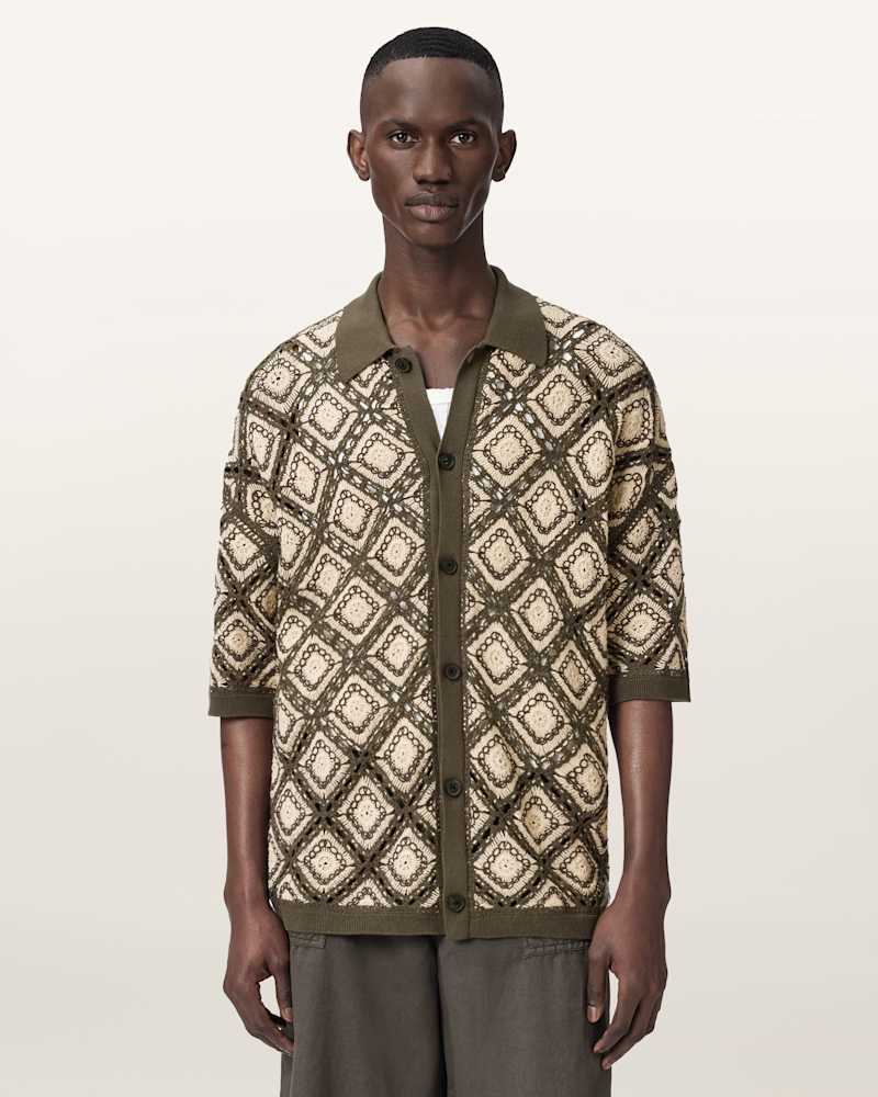 Morena Short Sleeve Collared Cardigan