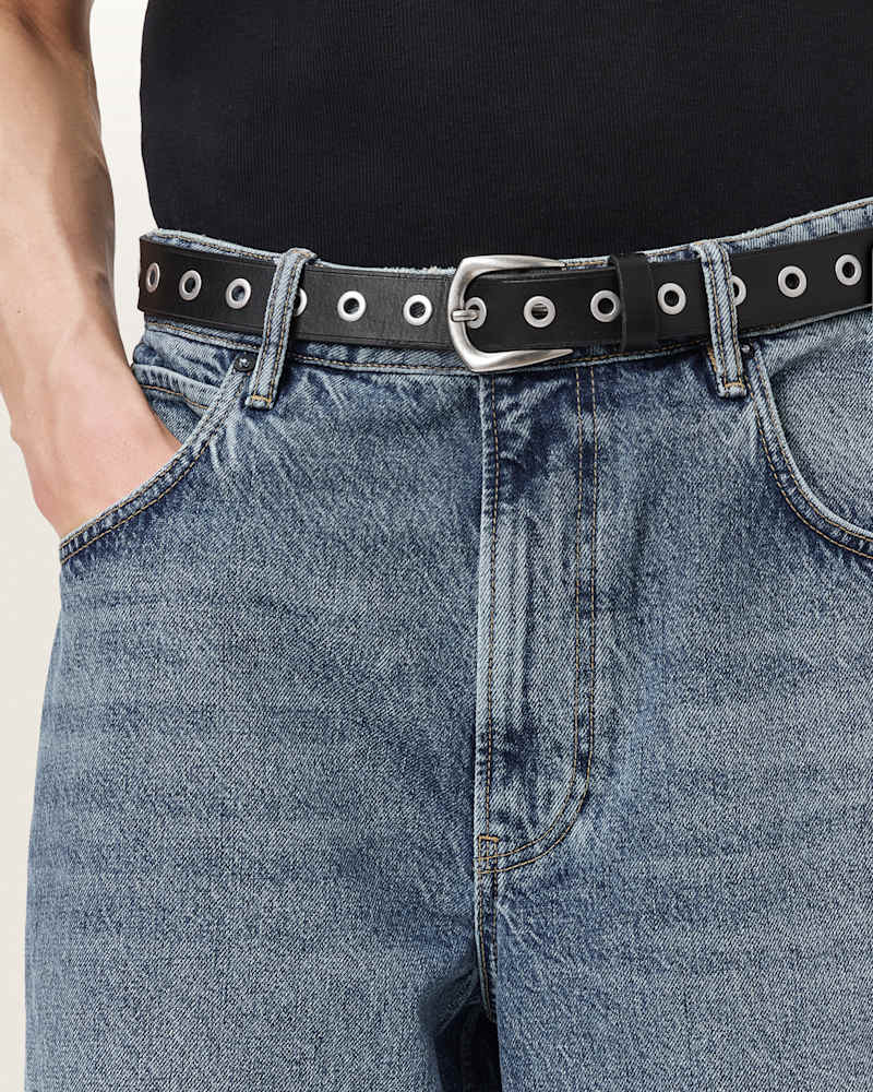 Cal Leather Eyelet Belt
