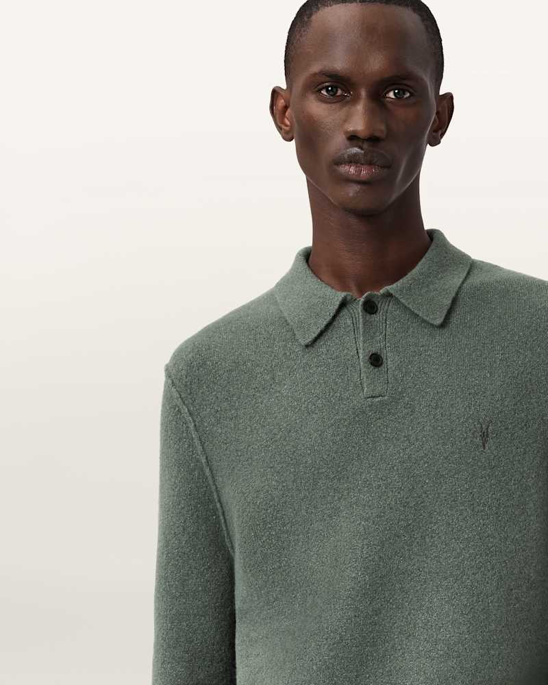 Statten Long Sleeve Ramskull Polo