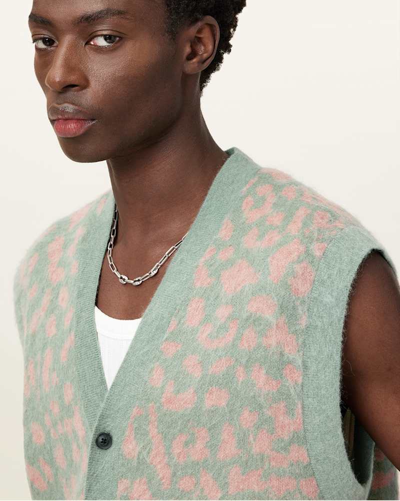 Serge Leopard Jacquard Vest