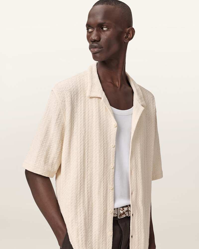 Trace Oversized Textured Shirt